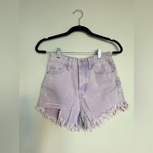 Light Purple Denim Shorts - wild fable